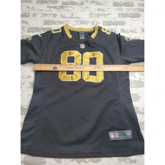 New Orleans Saints Jimmy‎ Graham #80 Youth Jersey 2XL Black Nike On Field - Picture 3 of 5